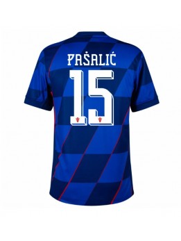 Billige Kroatia Mario Pasalic #15 Bortedrakt EM 2024 Kortermet